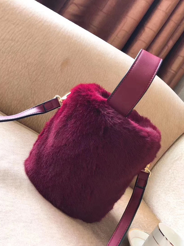 Fluffy Bucket Bag