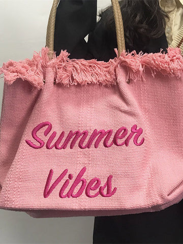 Bolso tote con borlas Summer Vibe