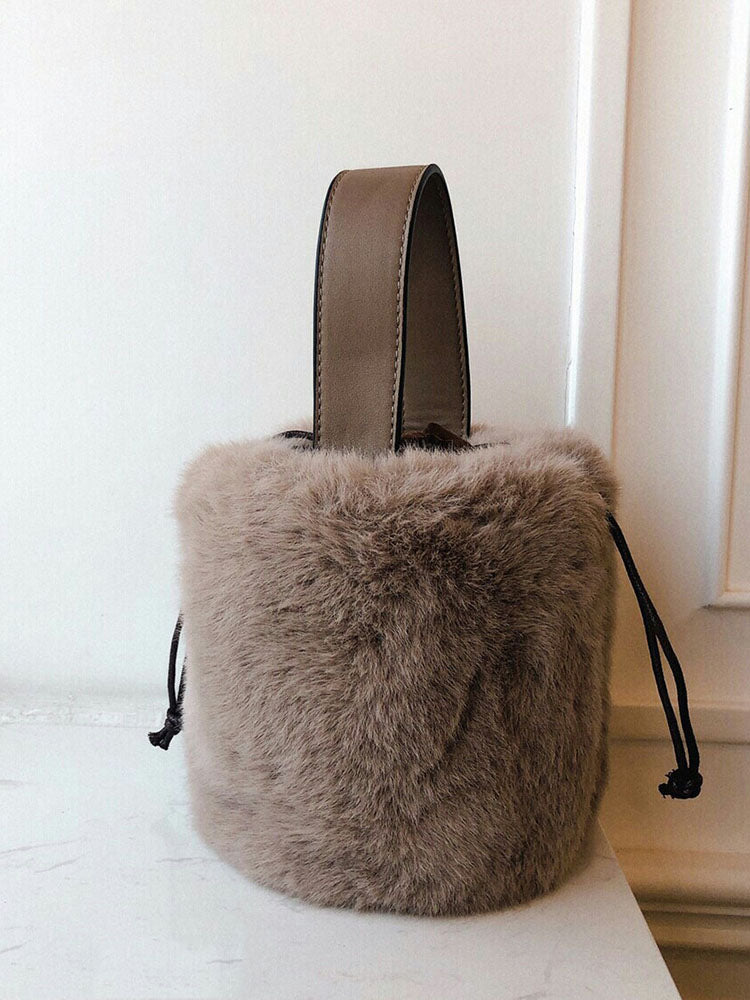 Fluffy Bucket Bag