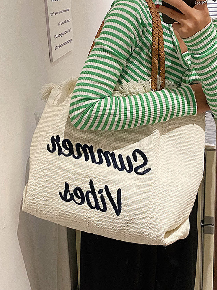 Bolso tote con borlas Summer Vibe