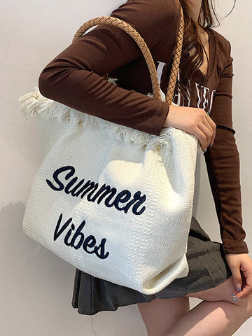 Bolso tote con borlas Summer Vibe