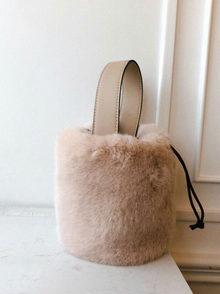 Fluffy Bucket Bag