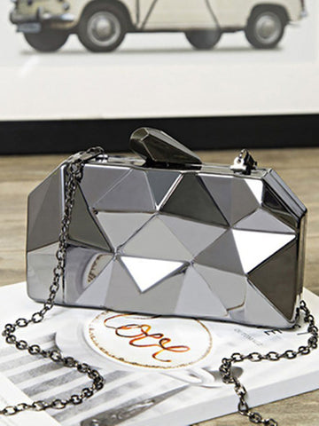 Unebene Metallbox-Tasche