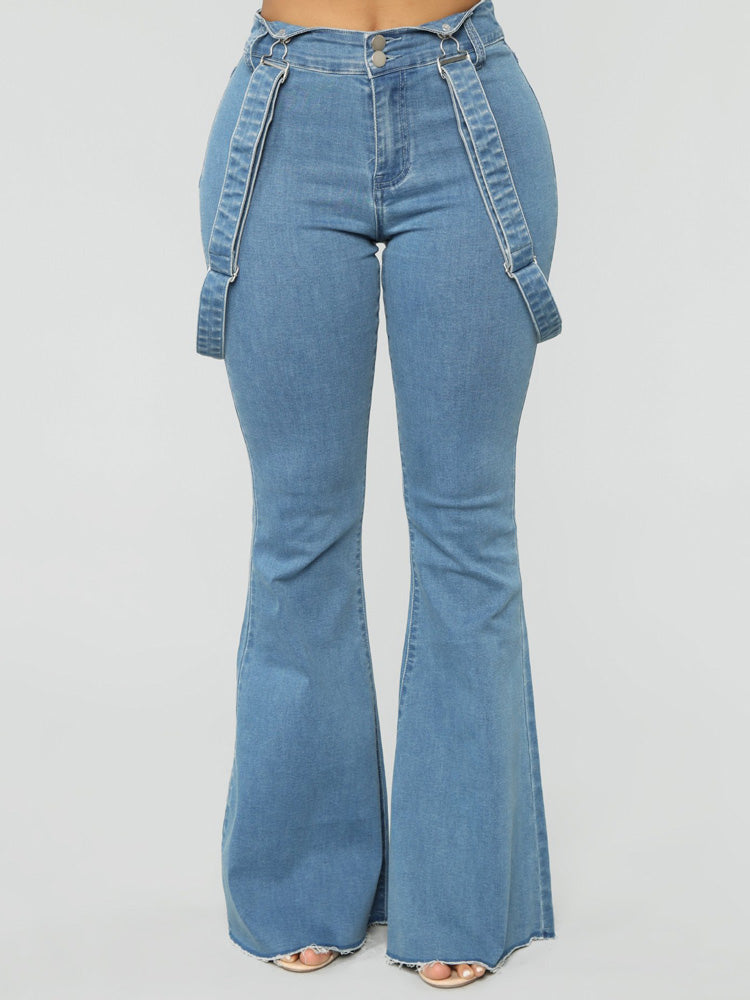 Denim Flared Overall