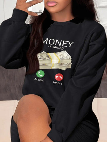 Geld ruft Sweatshirt