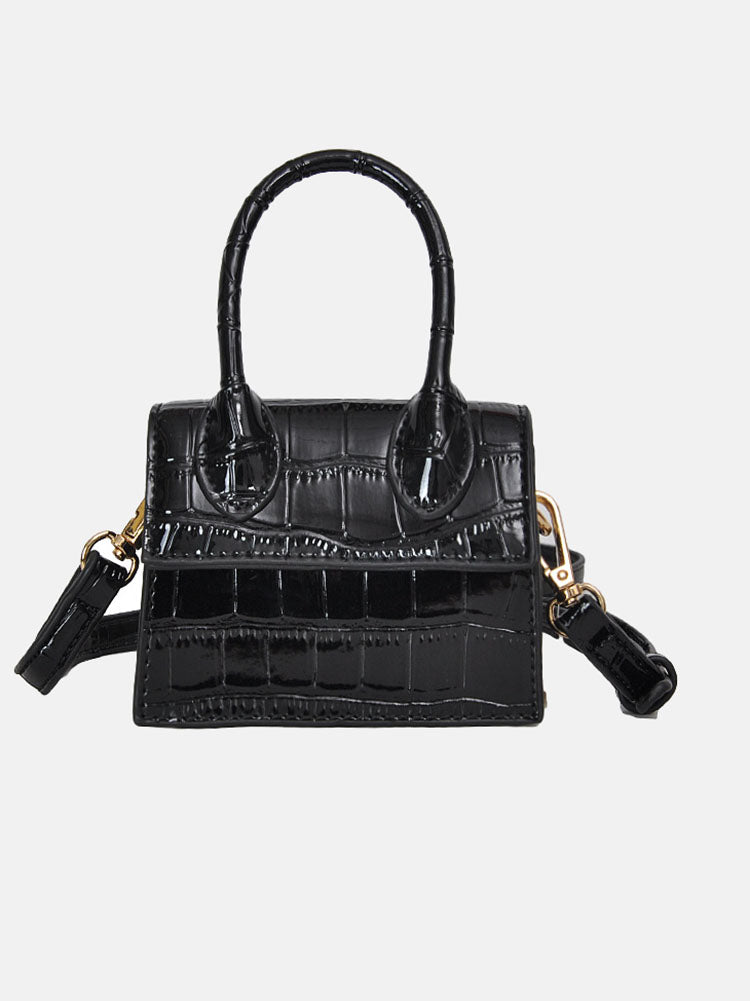 Flap Solid Textured Bag