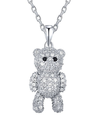 Crystal Bear Necklace