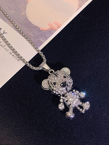 Rhinestone Animal Necklace