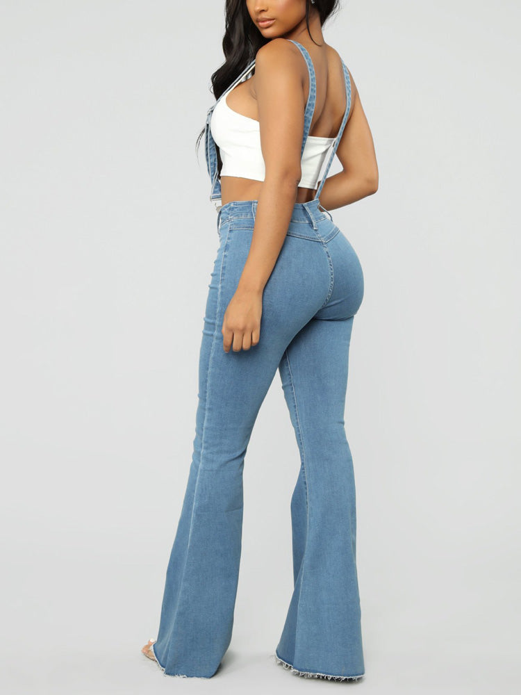 Denim Flared Overall