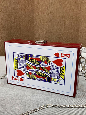 Kleine Poker-Boxtasche