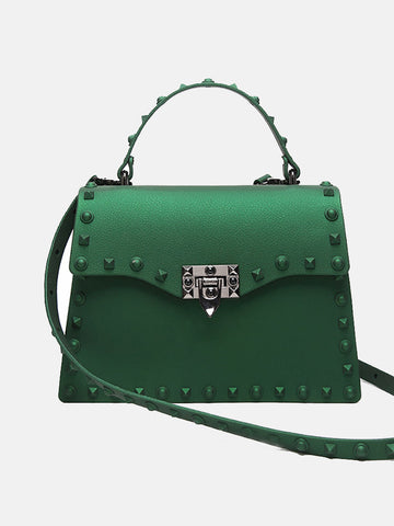 Jelly Rivet Decor Satchel