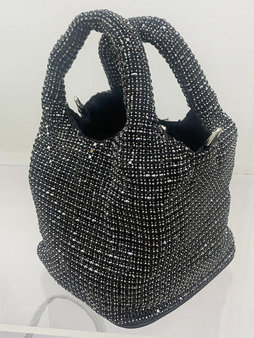 Rhinestone Bucket Bag