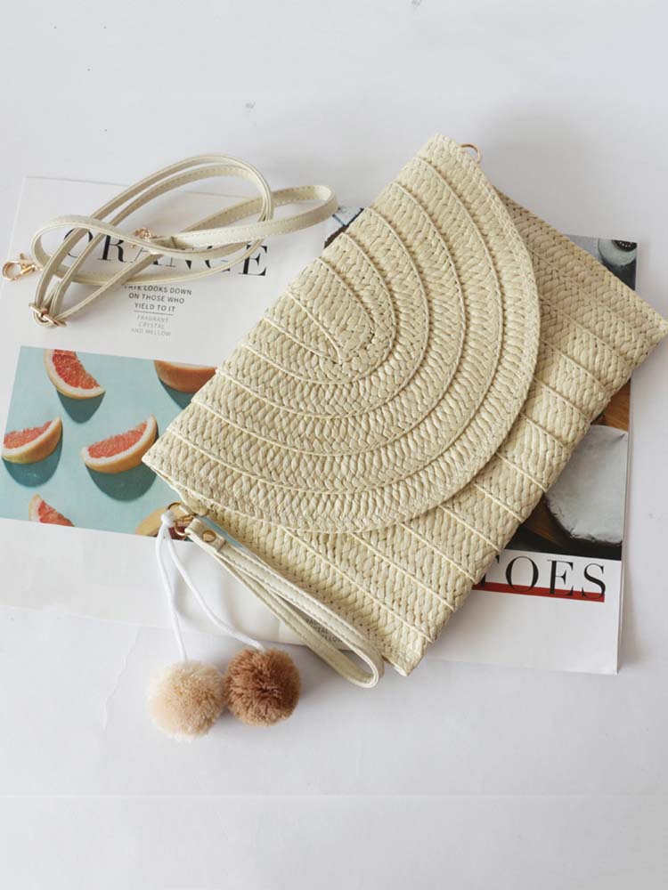 Beach Straw Crossbody Bag