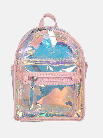 Holographic Curved Top Backpack