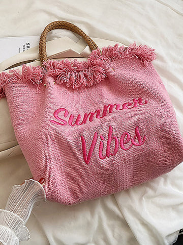 Bolso tote con borlas Summer Vibe