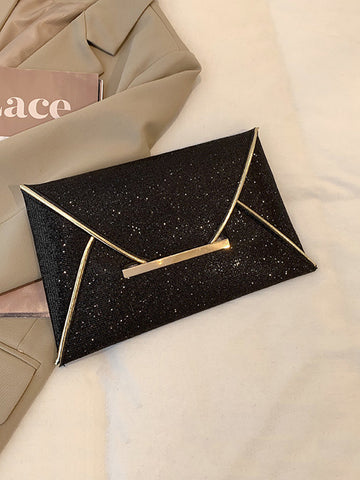 Clutch mit glitzerndem Paillettendekor