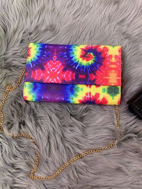 Bolso casual con efecto tie-dye