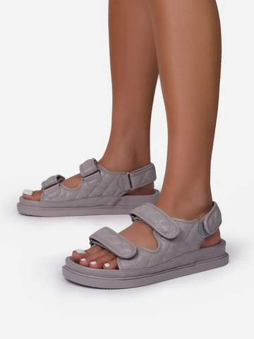 Sandalias de PU con doble velcro