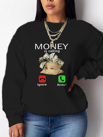 Geld ruft Sweatshirt