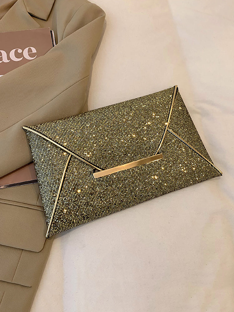 Clutch mit glitzerndem Paillettendekor