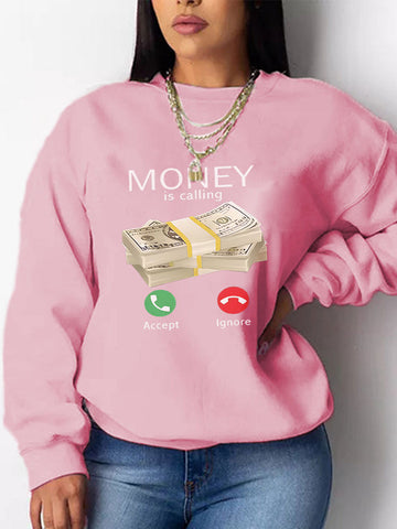 Geld ruft Sweatshirt