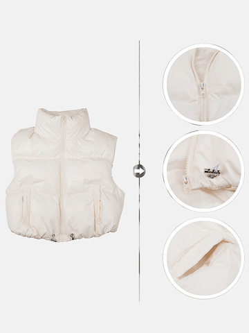 Chaleco corto sin mangas