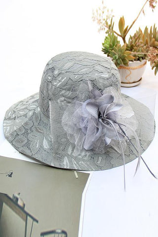 Lace Flower Hat