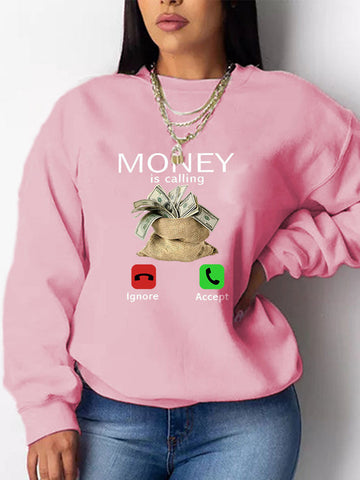 Geld ruft Sweatshirt