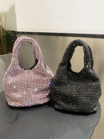 Rhinestone Bucket Bag