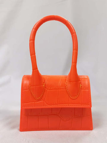 Bolso cuadrado de color liso