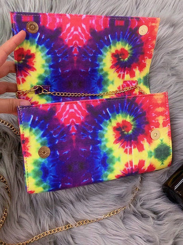 Bolso casual con efecto tie-dye