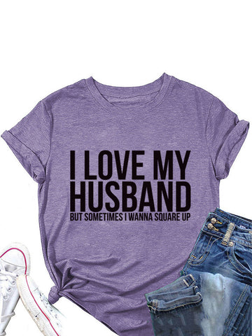 Camiseta "Amo a mi marido"