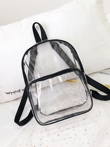 Mochila impermeable transparente