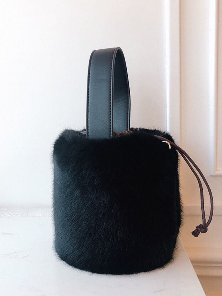 Fluffy Bucket Bag