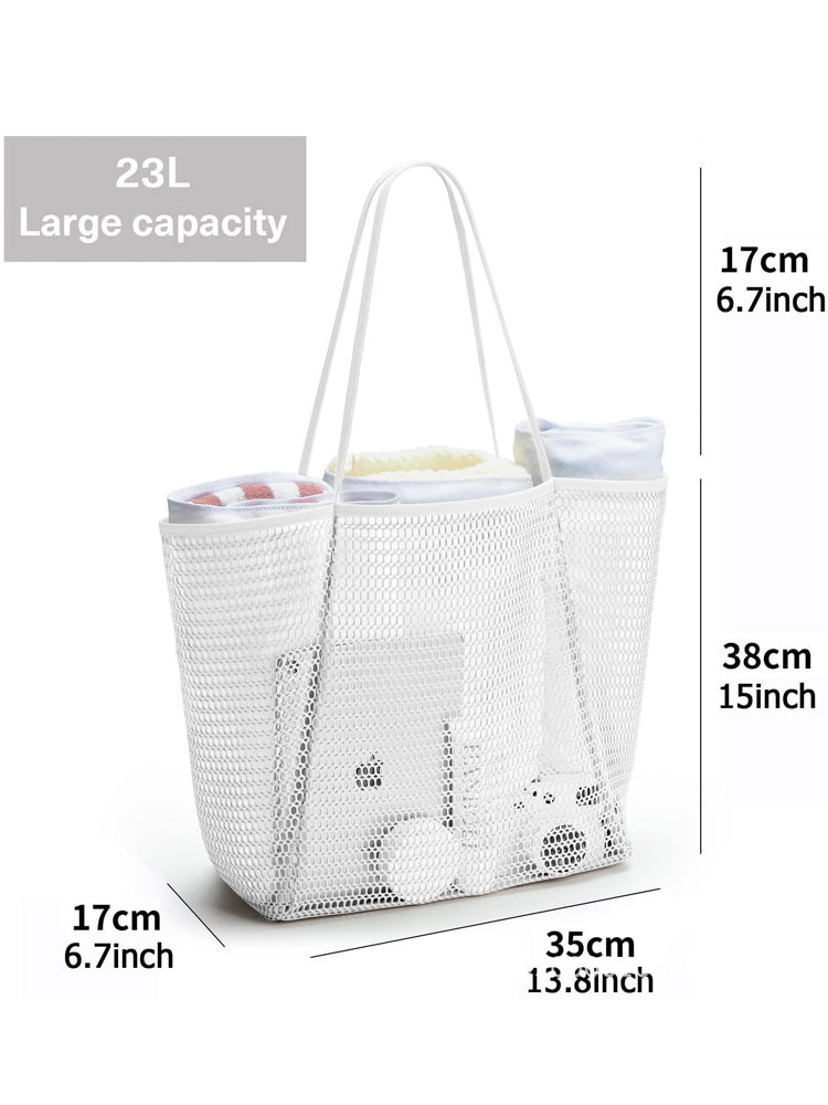 Hollow Out Straw Large Capacity Bag