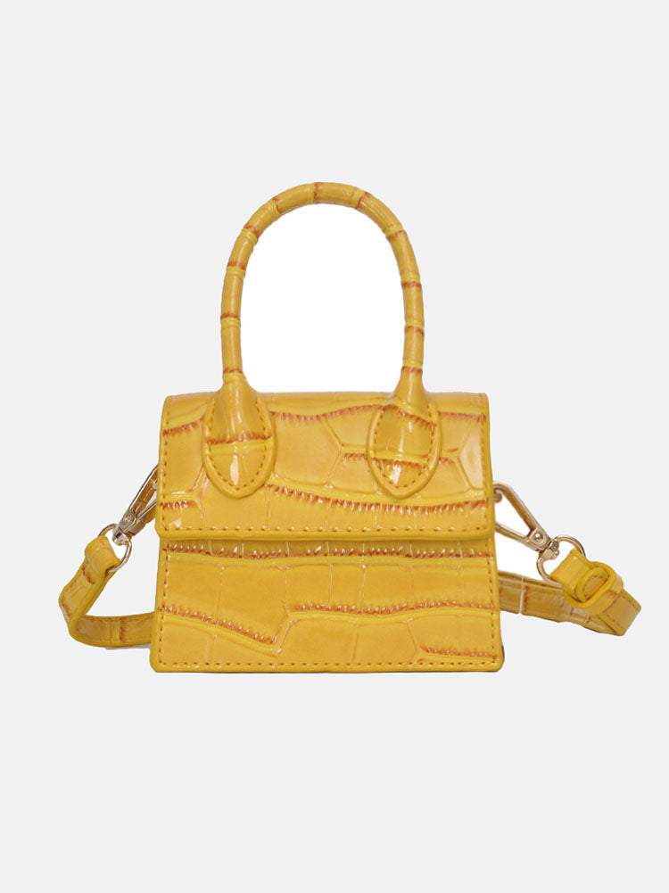 Flap Solid Textured Bag