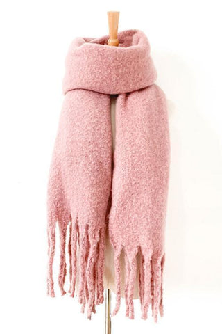 Solid Tassels Scarf