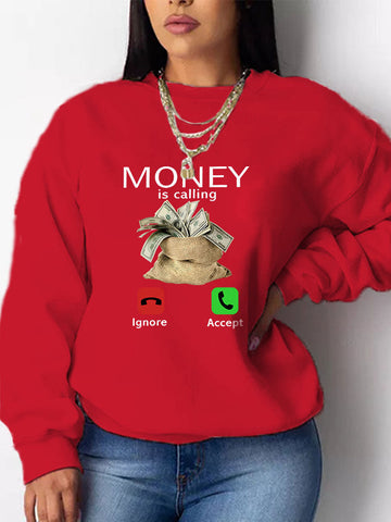 Geld ruft Sweatshirt