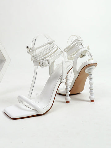 Lace-up Buckle Stiletto Heels