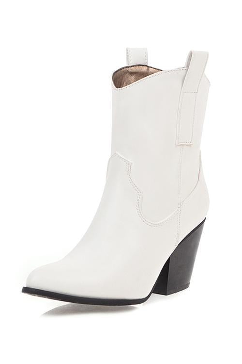 Chunky Heel Ankle Boots