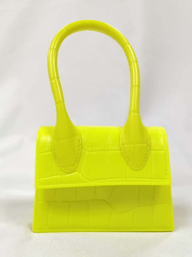 Bolso cuadrado de color liso