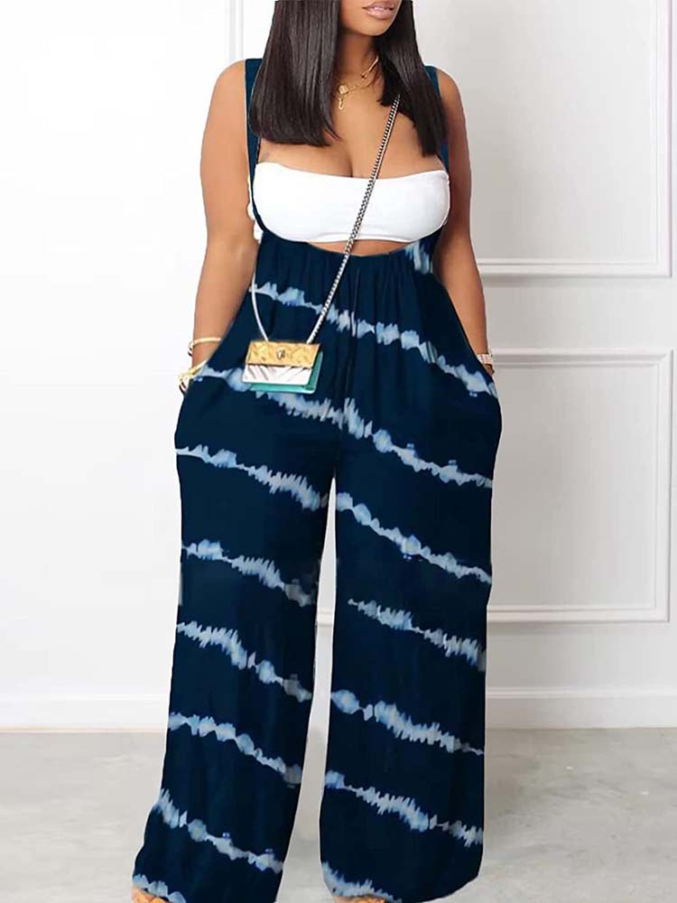 Sleeveless Wide Leg Overall