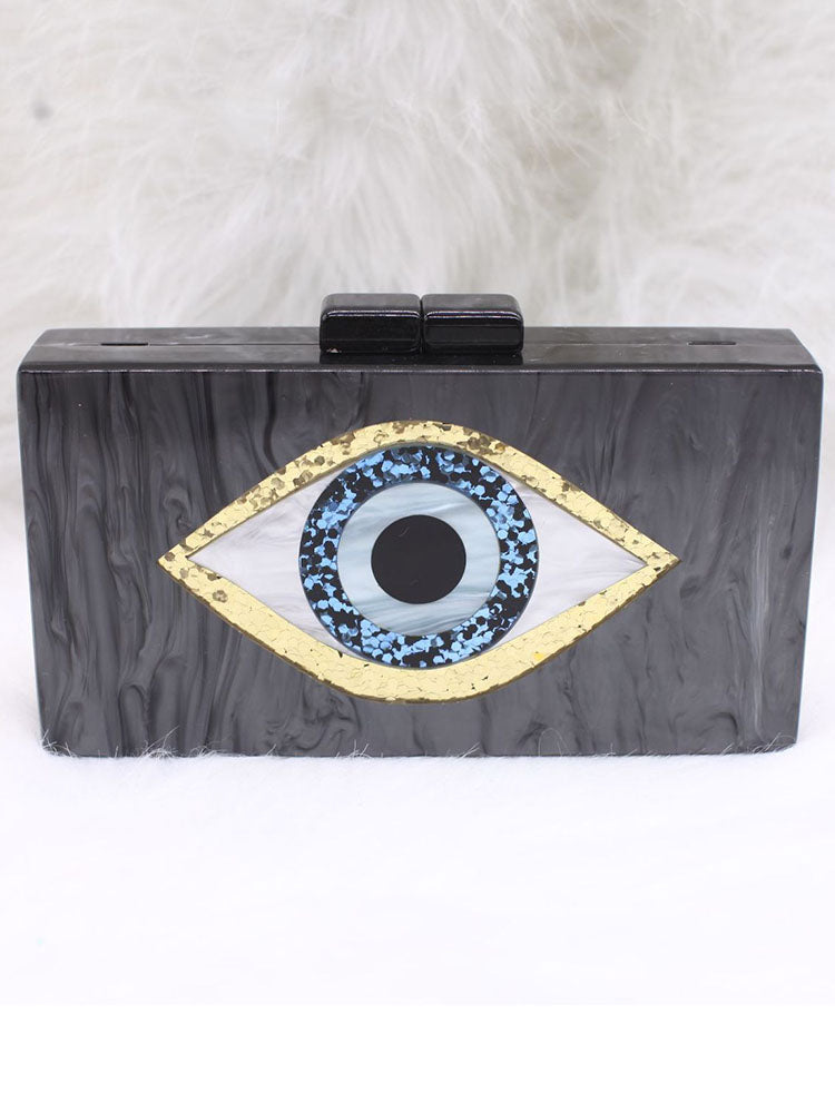 Colorblock Eye Box Bag