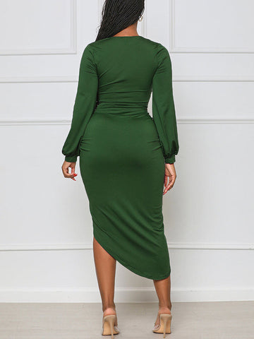 Ruched Midi Dress