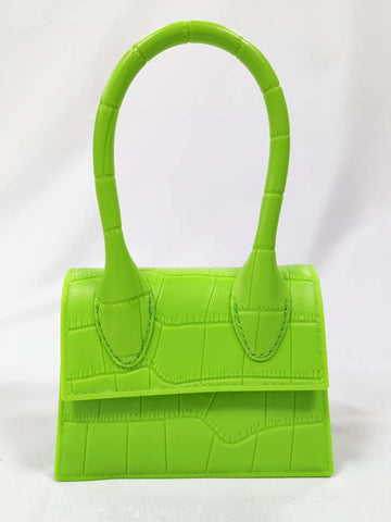 Bolso cuadrado de color liso