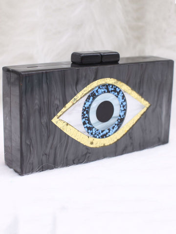 Eye Box-Tasche im Farbblockdesign