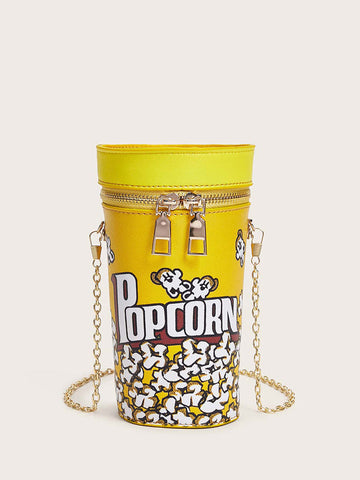 Mini bolso bandolera con forma de palomitas de maíz