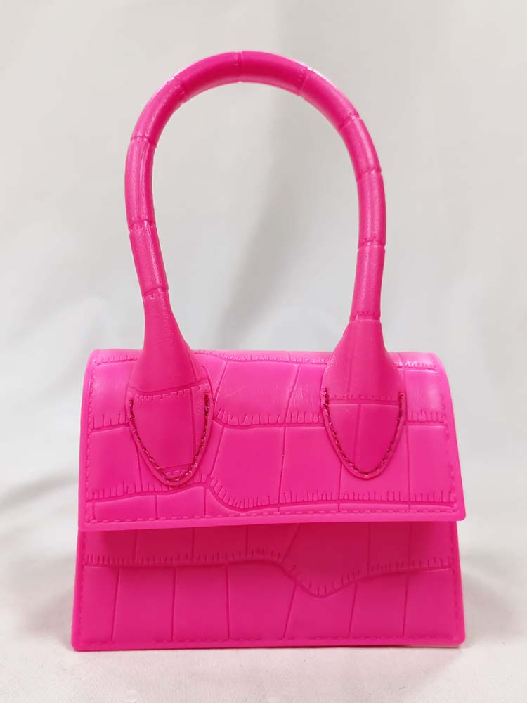 Solid Color Square Handbag