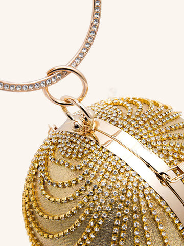 Clutch mit Strass-Kette