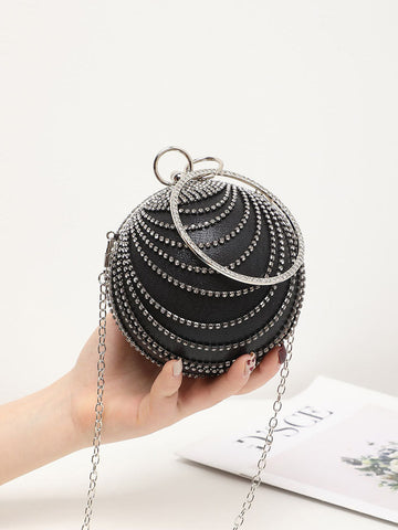 Clutch mit Strass-Kette